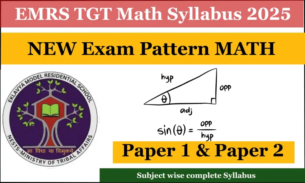 EMRS TGT Maths Syllabus 2025