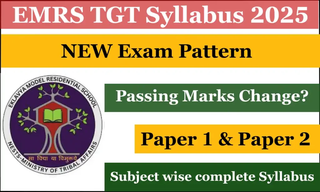 EMRS TGT Syllabus 2025