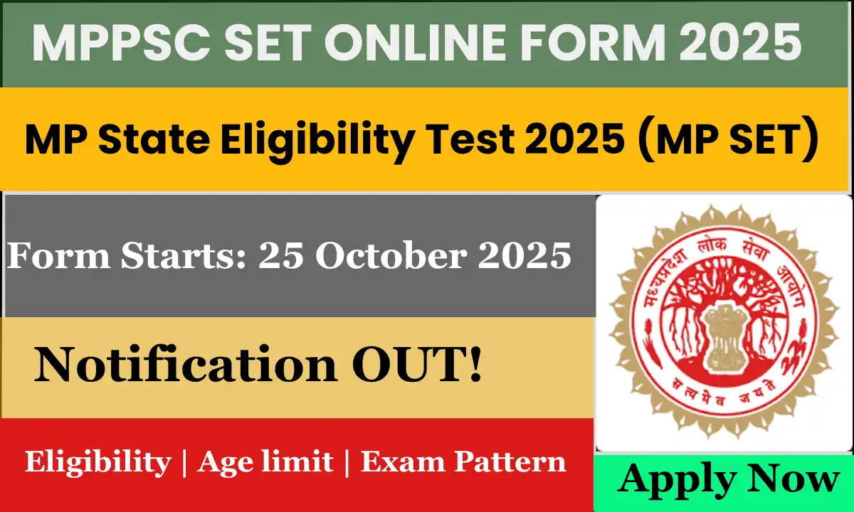 MP SET 2025 Online form