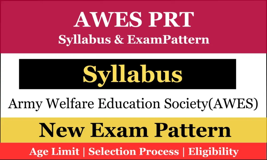 AWES PRT Syllabus