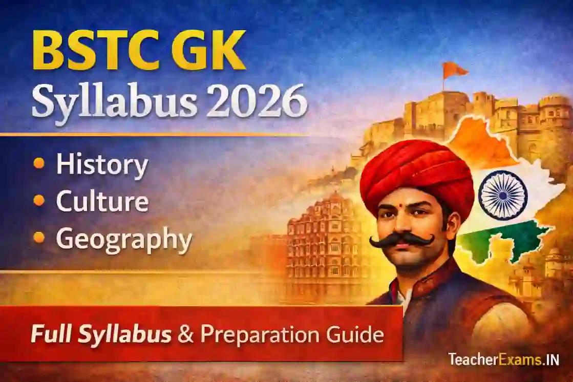 BSTC GK Syllabus