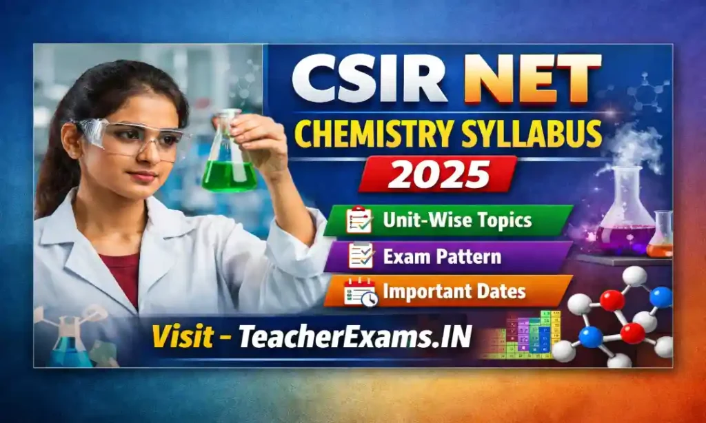 CSIR NET Chemistry Syllabus