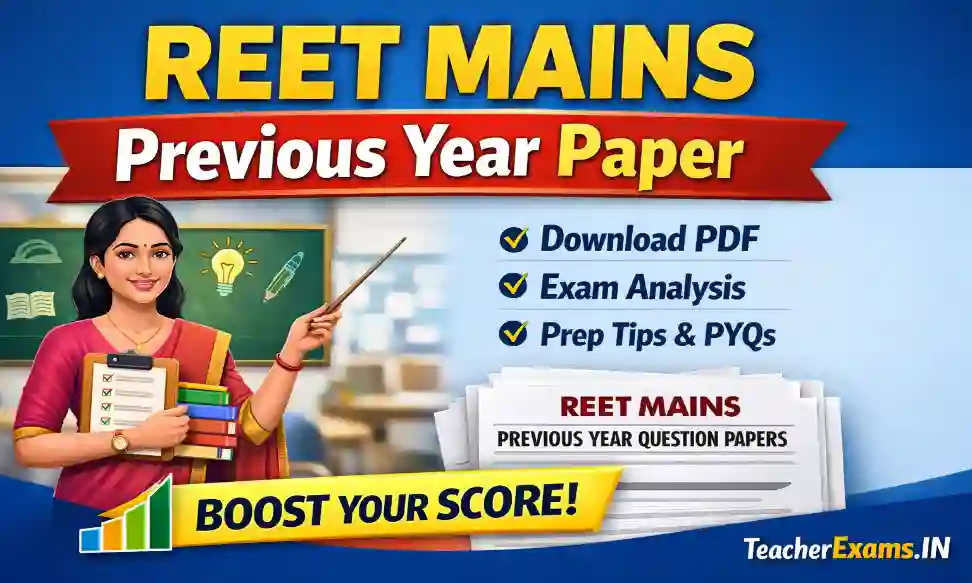REET Mains Previous Year Paper