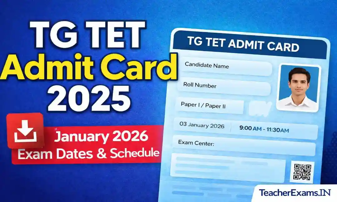 TG TET Admit Card 2025