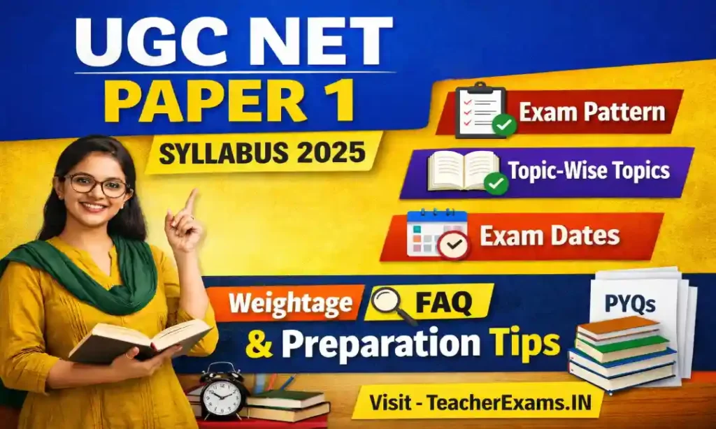 UGC NET Paper 1 Syllabus 2025