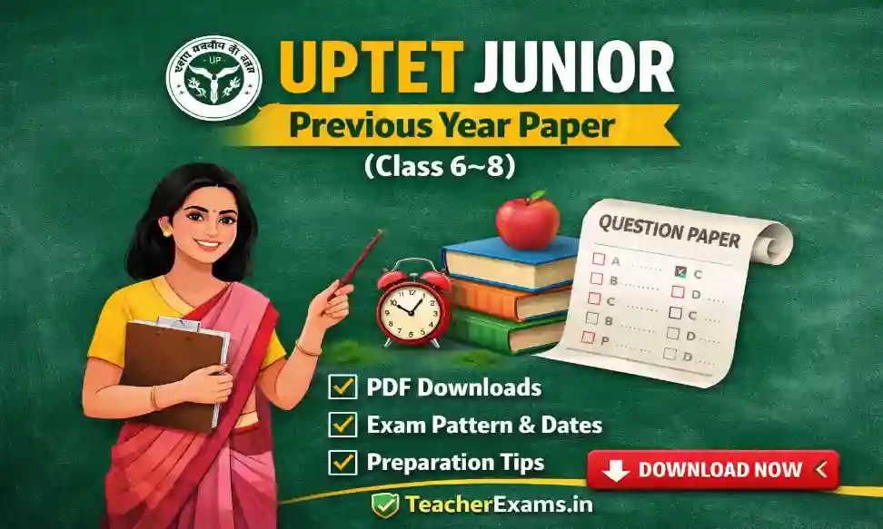 UPTET Junior Previous Year Paper