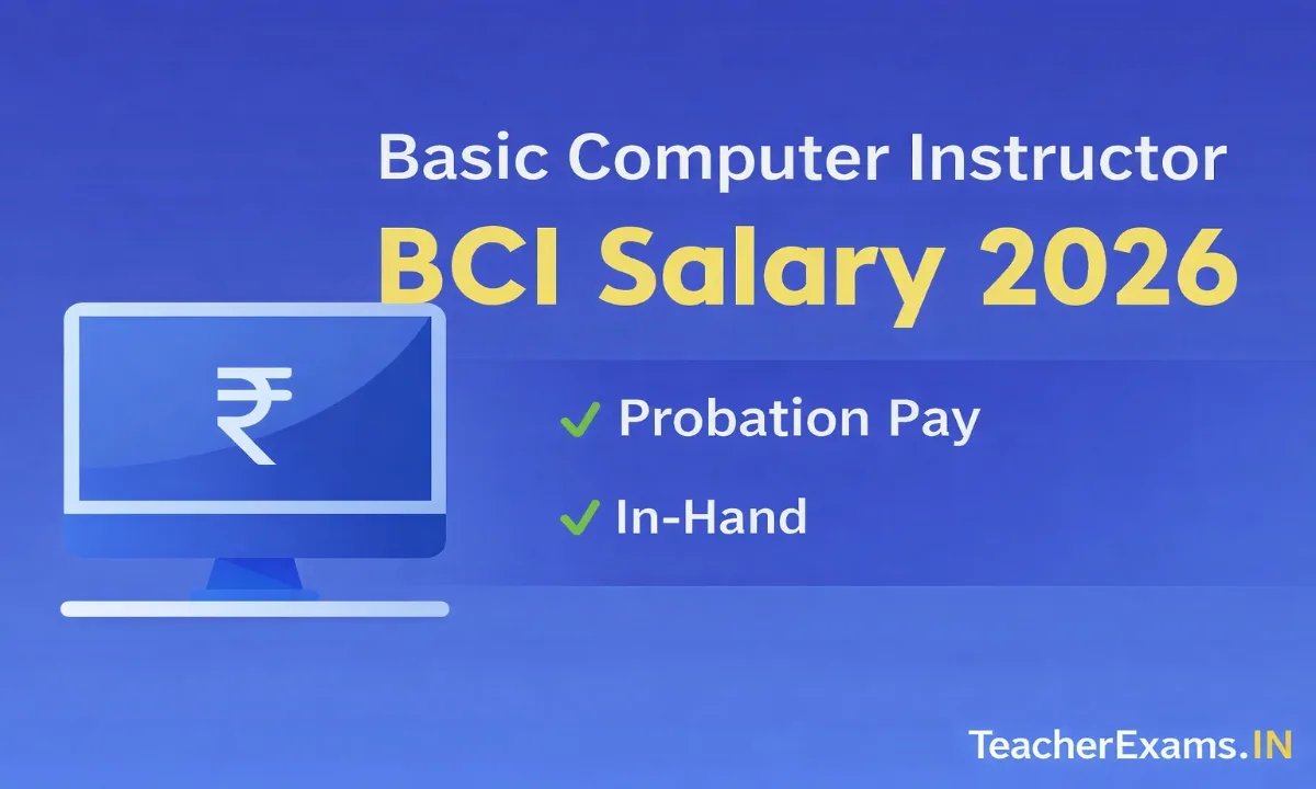 Basic Computer Instructor (BCI) Salary
