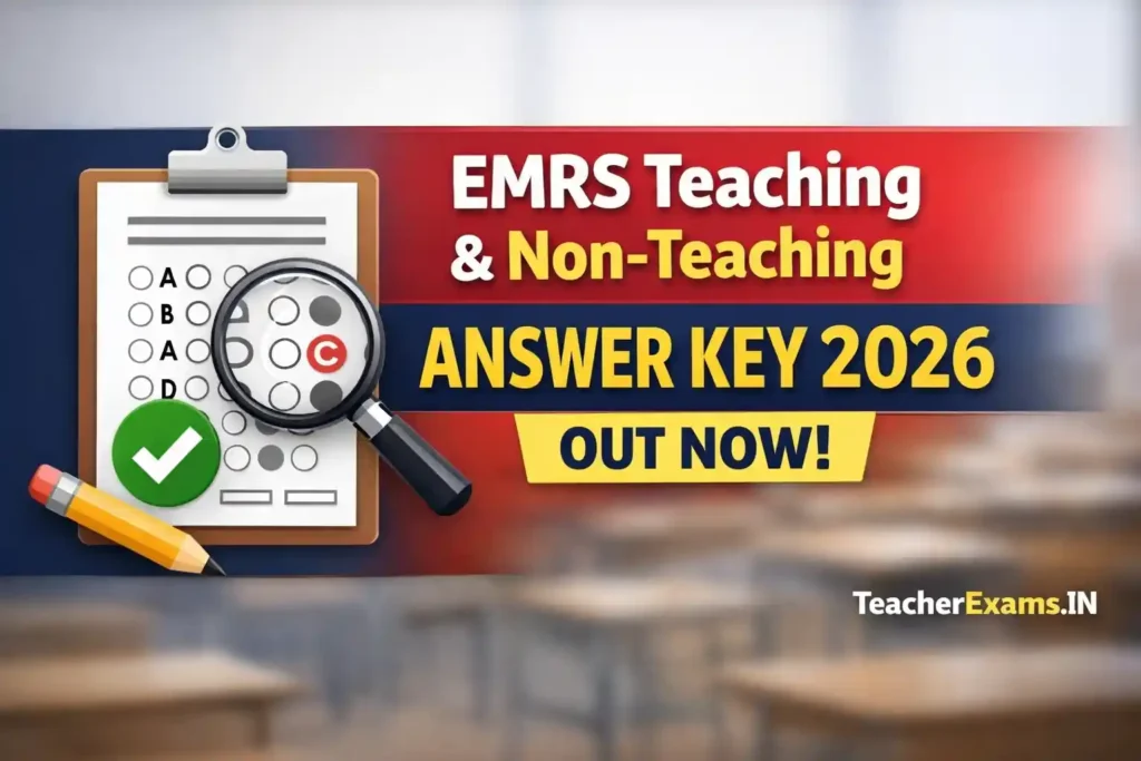 EMRS Teaching & Non-Teaching Answer Key