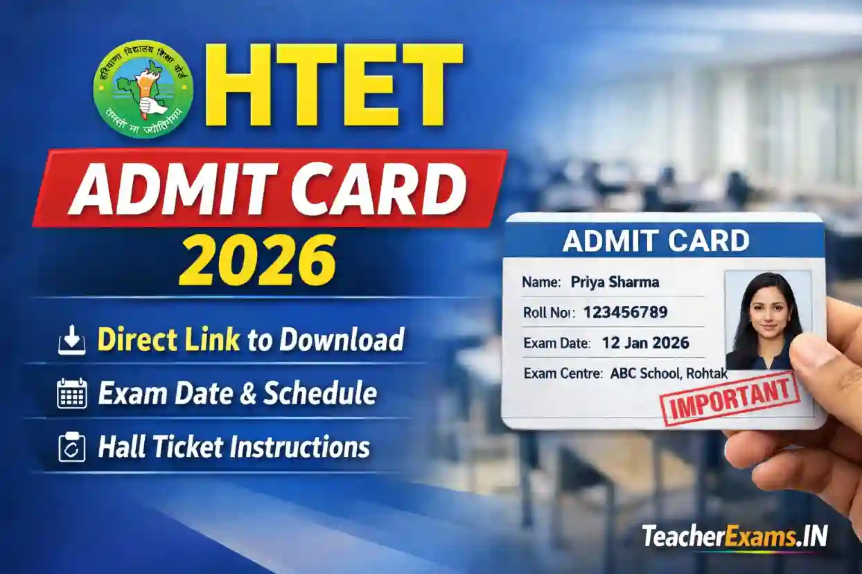 HTET Admit Card 2026