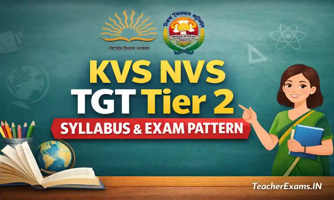 KVS NVS TGT Tier 2 Syllabus 2026