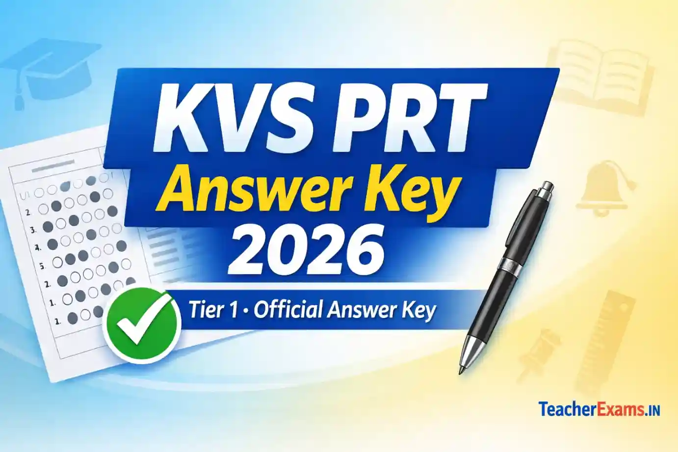 KVS PRT Answer Key 2026