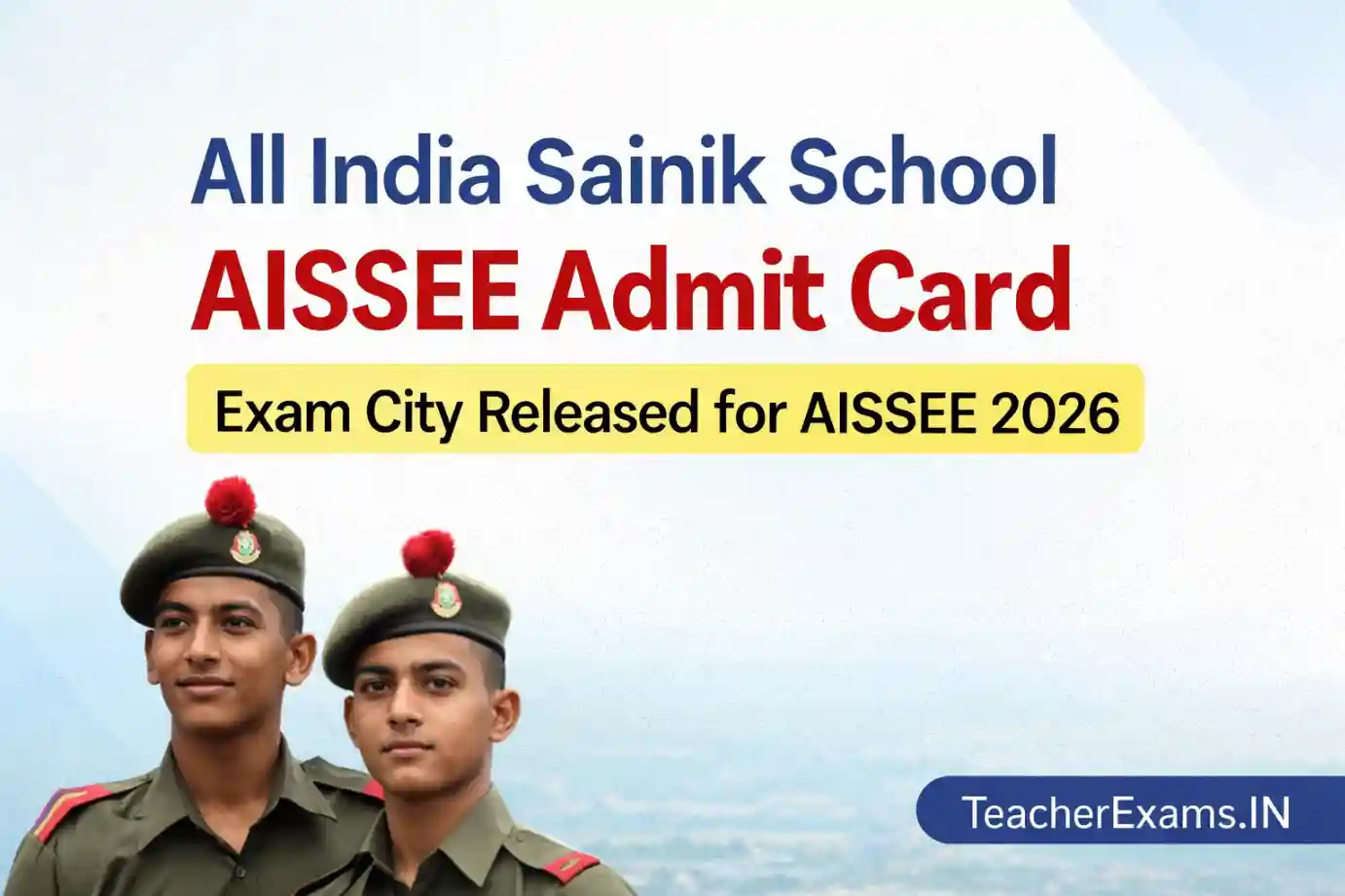 NTA All India Sainik School AISSEE Admit Card